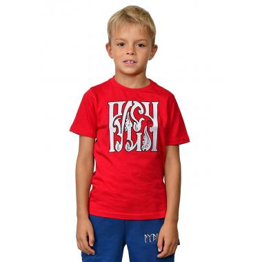 Детская футболка РУСИЧ красная